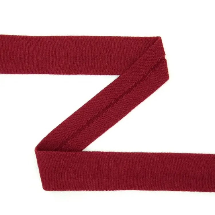 Baumwolljersey - Einfassband quer, bordeaux Online Kaufen