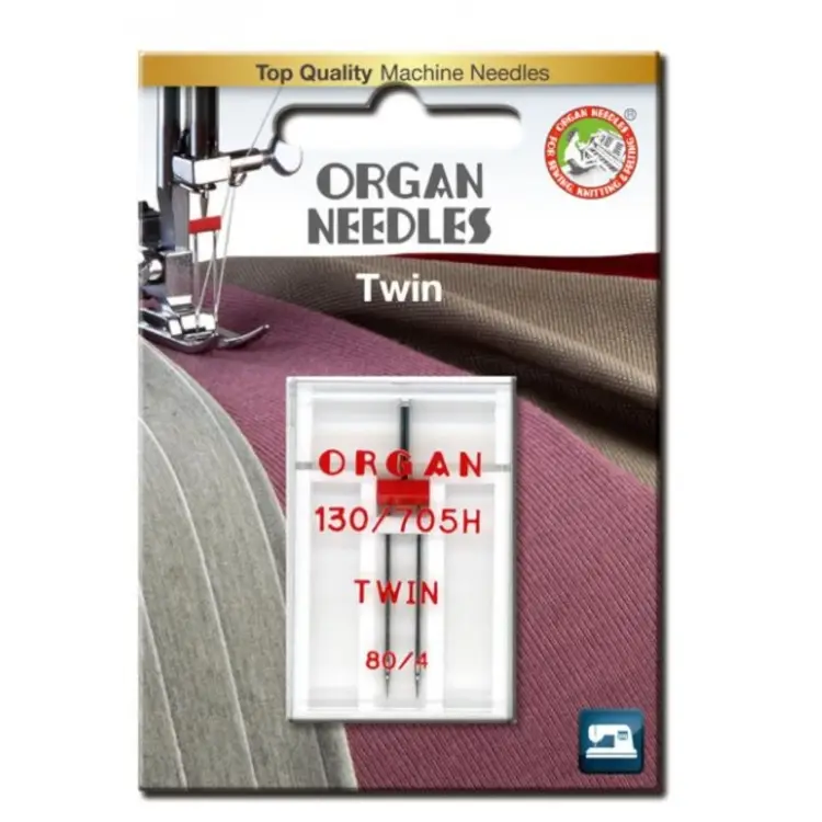 Organ Doppelnadel / Zwillingsnadel 130/705, 80/4,0 mm Neu