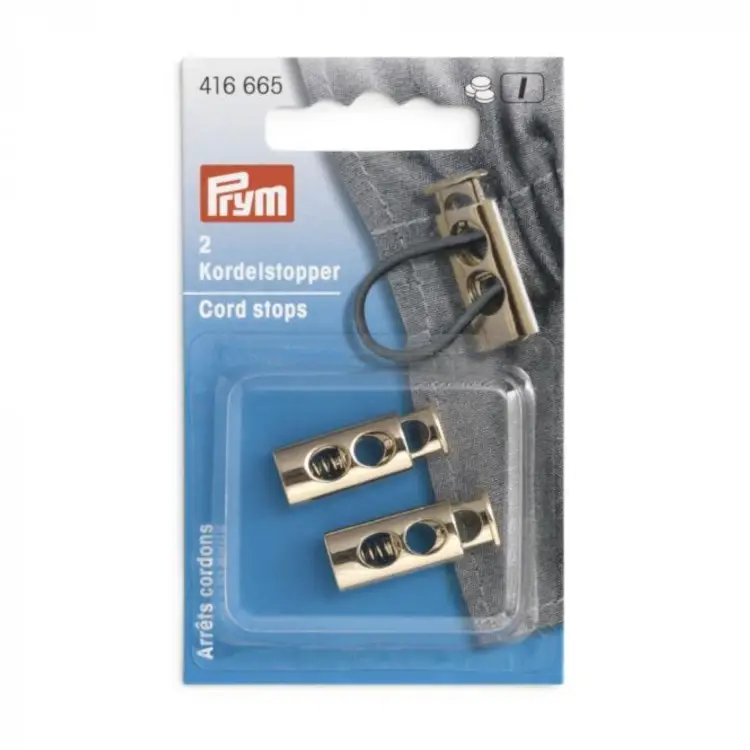 Prym Kordelstopper, 2 Loch, gold Sofort Bestellen
