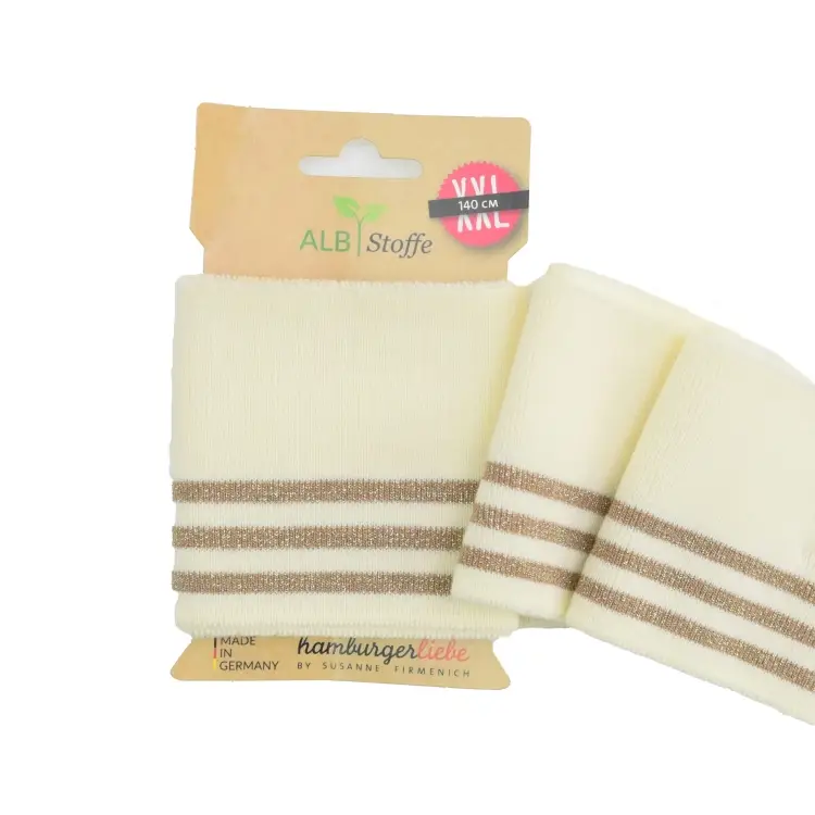 Heißes Angebot Bio Bündchen Albstoffe Hamburger Liebe Cuff me Glam wollweiss