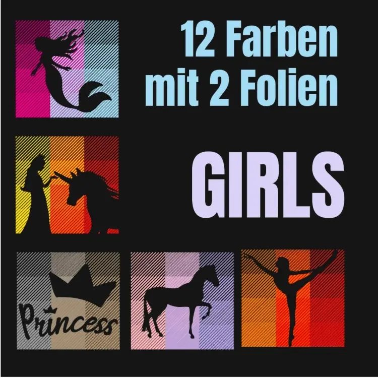 Plotterdatei Daddy2Design 12 Farben - Girls Zertifiziert