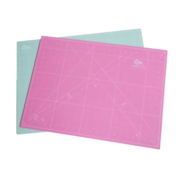 Qillo Schneidematte 60 x 90 cm, türkis-rosa Markenware