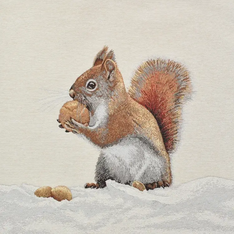 Dekostoff Gobelinstoff Panel Eichhörnchen, 46 x 46 cm Neu Im Sortiment