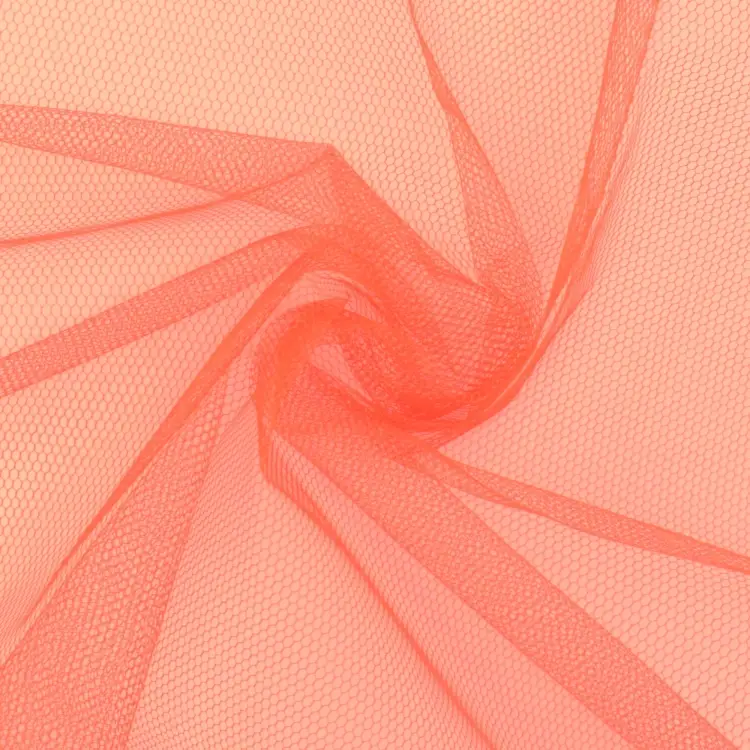 Neue Kollektion Tüll uni, neonorange