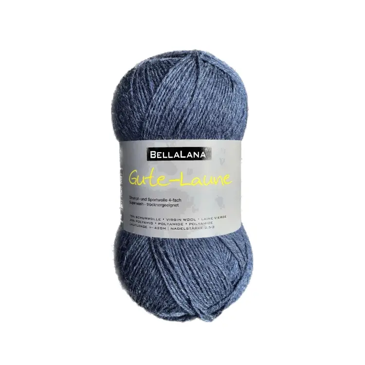 Wochenendangebot BellaLana Wolle Gute-Laune-Socke 100gr. , dunkelblau meliert