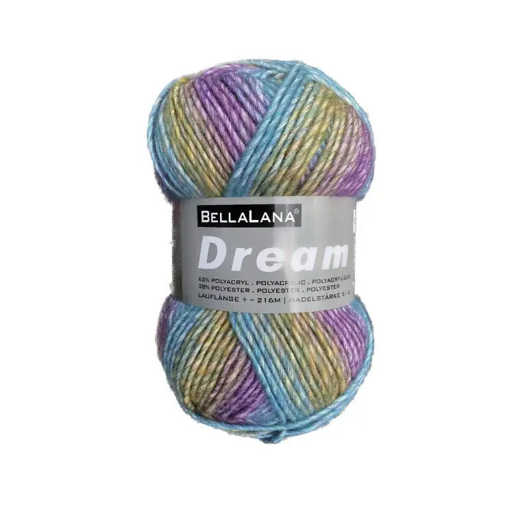 Sale BellaLana Wolle Dream 100gr. , gelb-lila