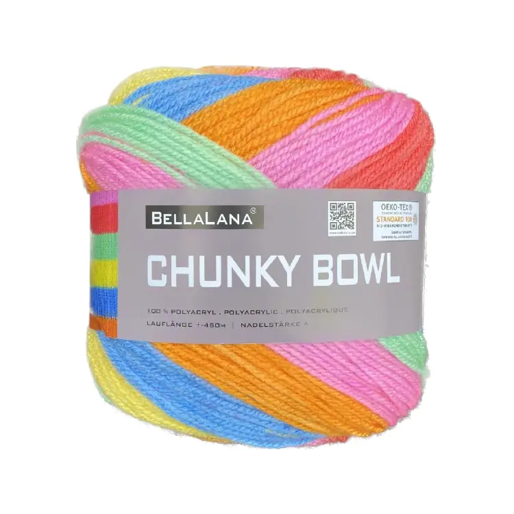 Günstig BellaLana Wolle Chunky Bowl 150gr. , multicolor
