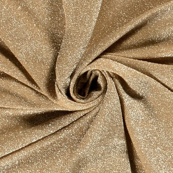 Top-Angebot Elastic Jersey Glitzer, gold