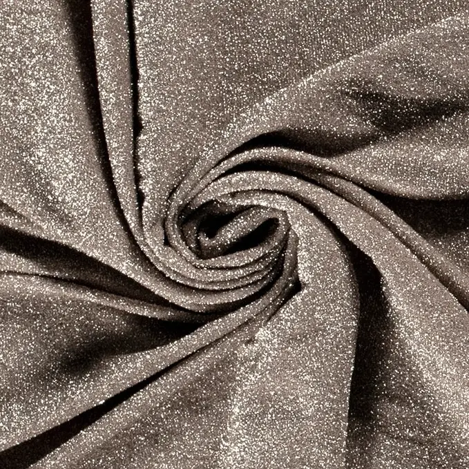Elastic Jersey Glitzer, beige Angebot