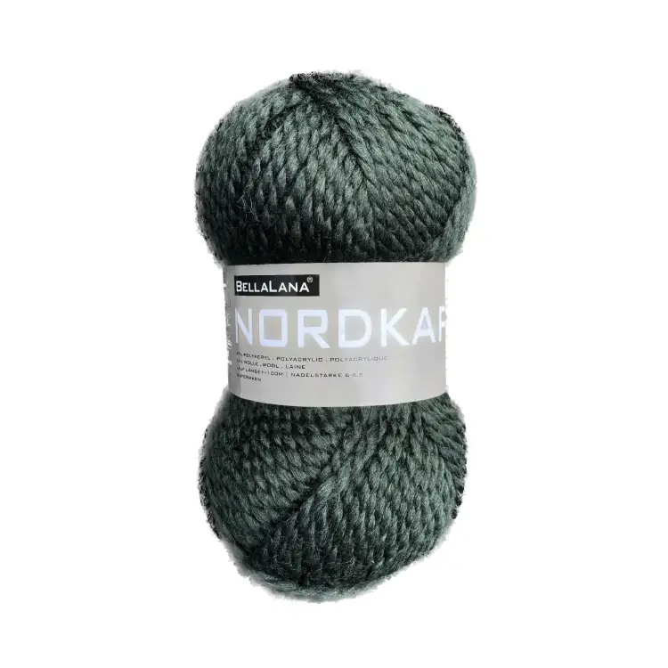 BellaLana Wolle Nordkap 100gr. , dunkelgrün Abverkauf