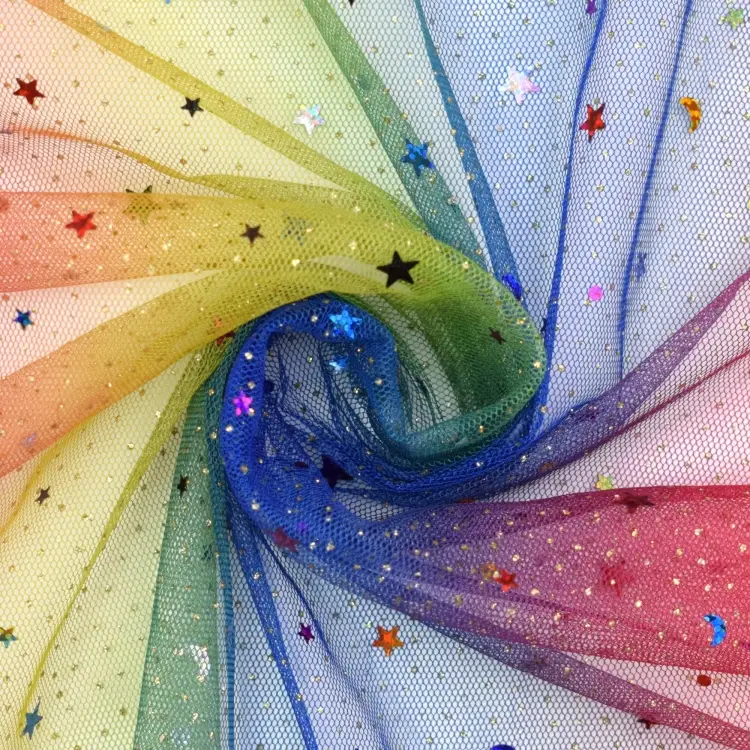 Soft Tüll Nachthimmel, multicolor Billig