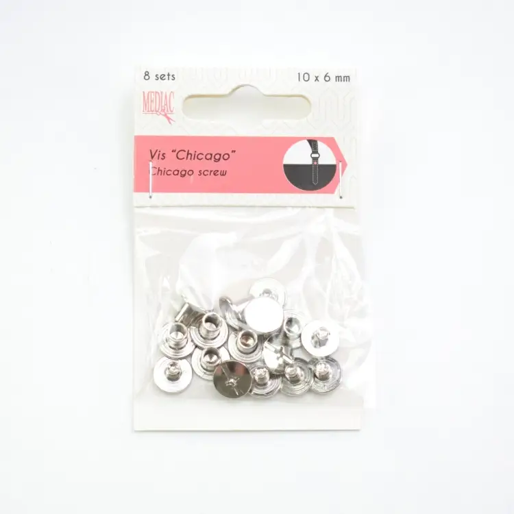 Buchschrauben, 10 x 6 mm, silberfarbig Knallerangebot