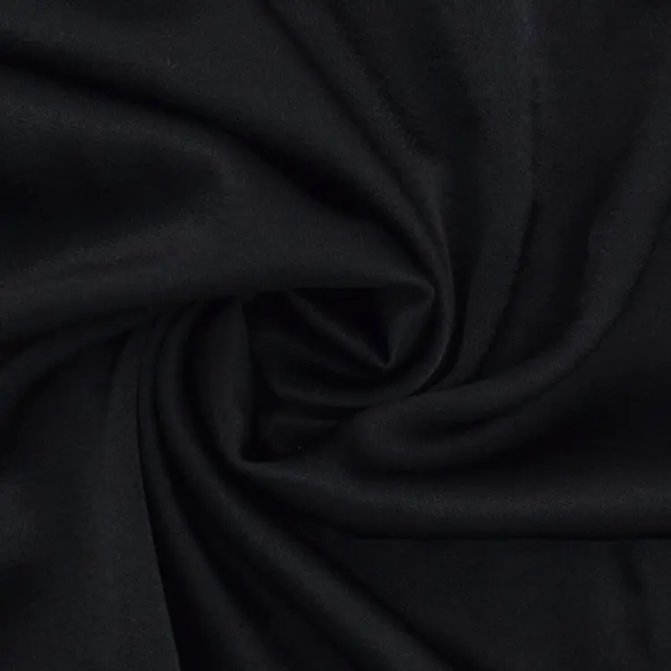 Viskose Satin, schwarz Bestpreis