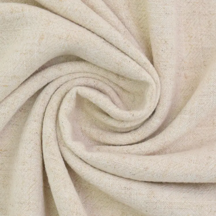 Viskose Leinen Jacquard, beige Must-Have