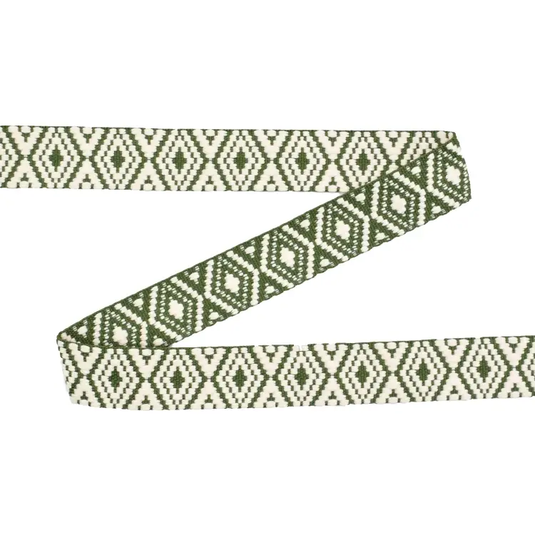 Gurtband Diamonds 38mm , olivgrün Sichere Zahlung