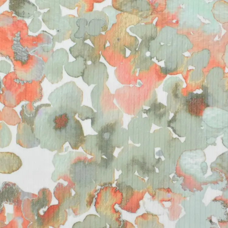 Rippenjersey Aquarell Flowers, hellmint Top-Preis