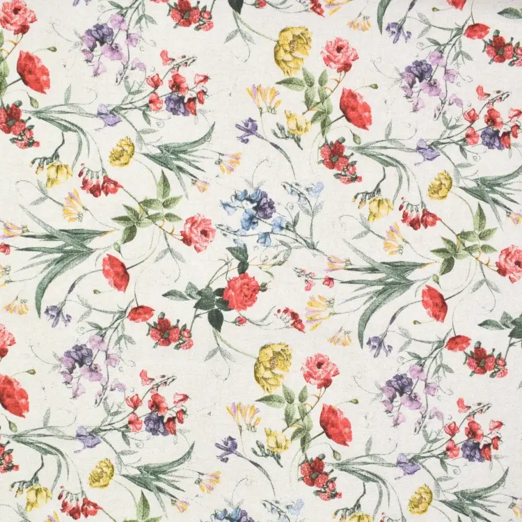 Dekostoff Ottoman Wildflowers, beige Saisonangebot