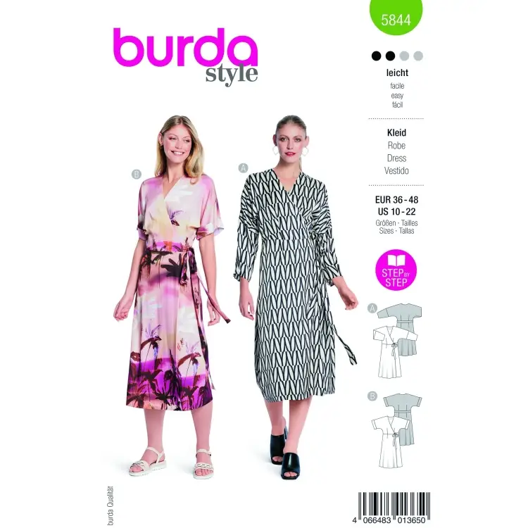 Top-Angebot Schnittmuster Kleid, Burda 5844