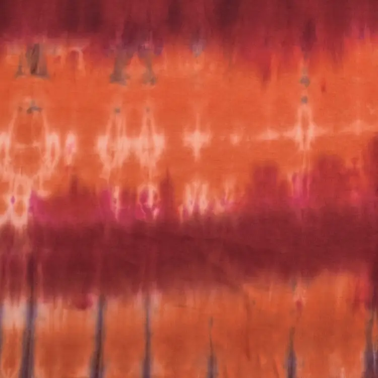 Viskosejersey Batik, orange Ausverkauf