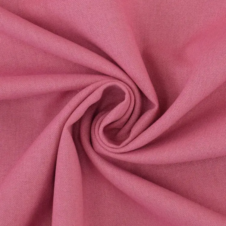 Meistverkauft Viskose Leinen Mix Uni, rosa
