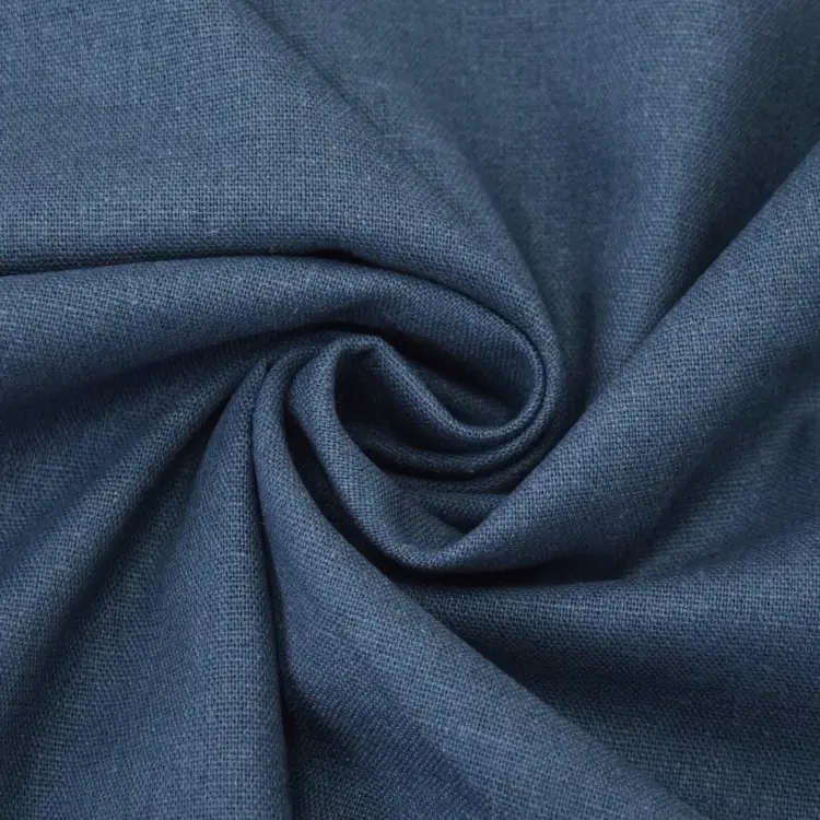 Sonderaktion Viskose Leinen Mix Uni, jeansblau