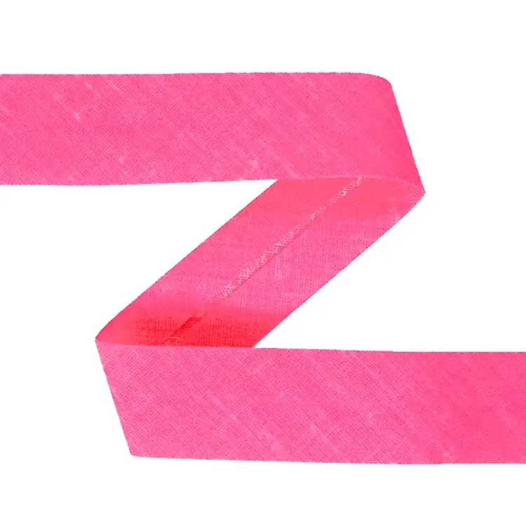 Baumwoll-Schrägband neonpink Aktuell