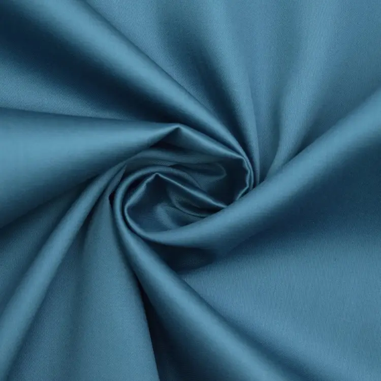 Saisonangebot Baumwollsatin Uni, blaupetrol