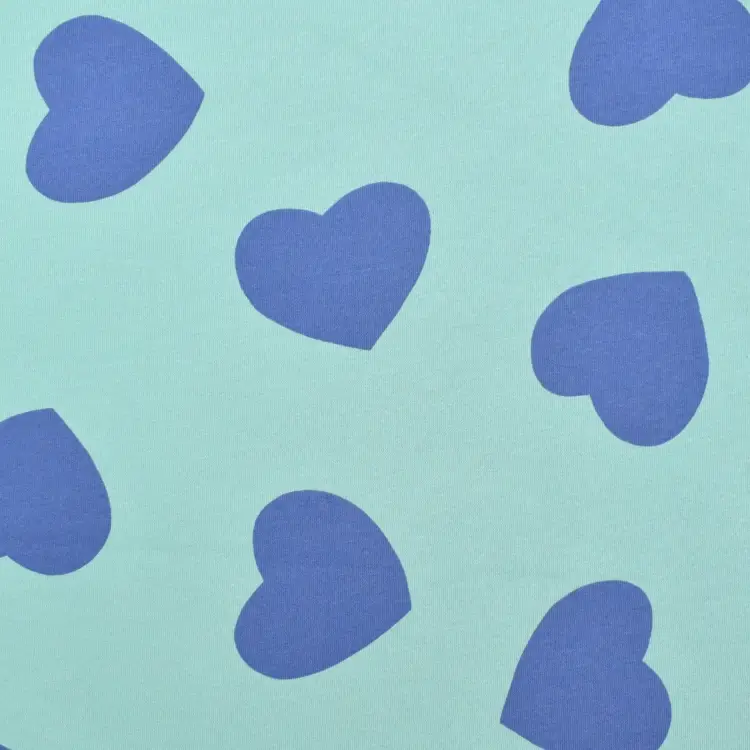 Echt Wintersweat Big Hearts, dunkelmint