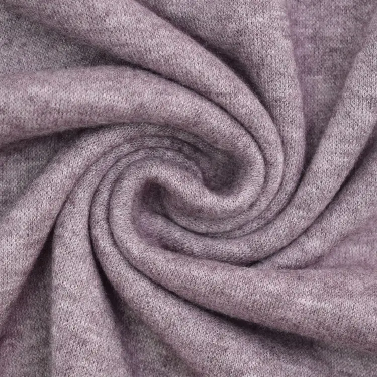 Feinstrickstoff Doubleface Lia Melange, pflaume Schneller Versand