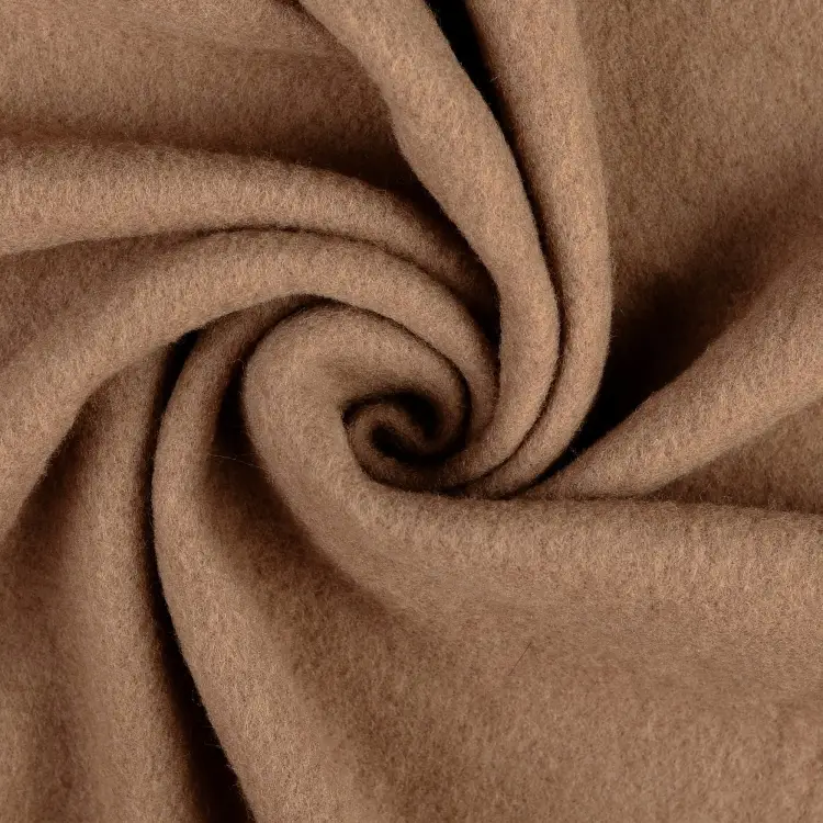 Wollfleece uni, mittelbraun Preisknaller