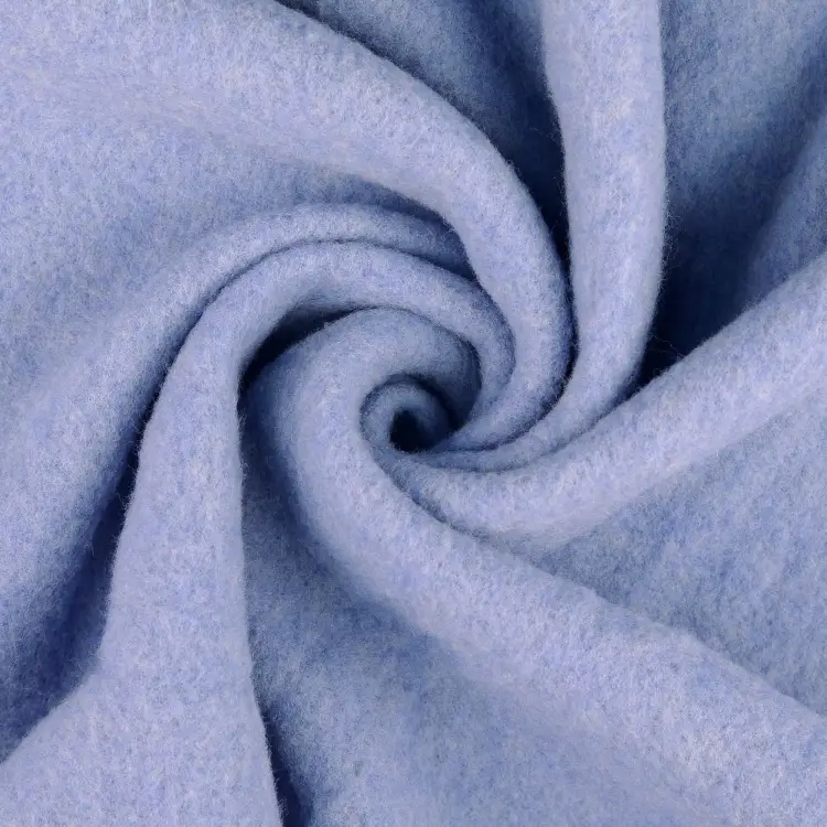 Wollfleece uni, hellblau Heißes Angebot