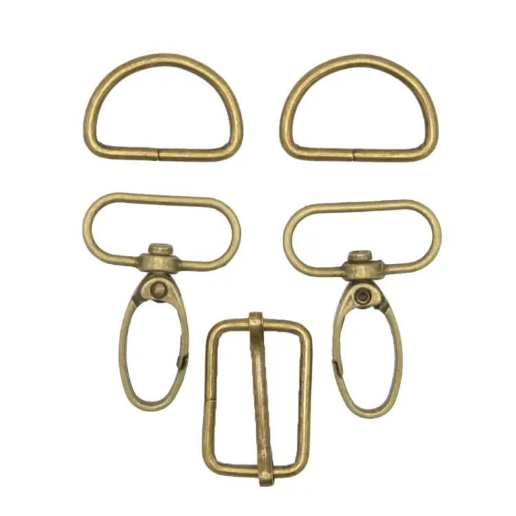 Taschen-Zubehör-Set 5 tlg. 25 mm, altgold Mega-Angebot