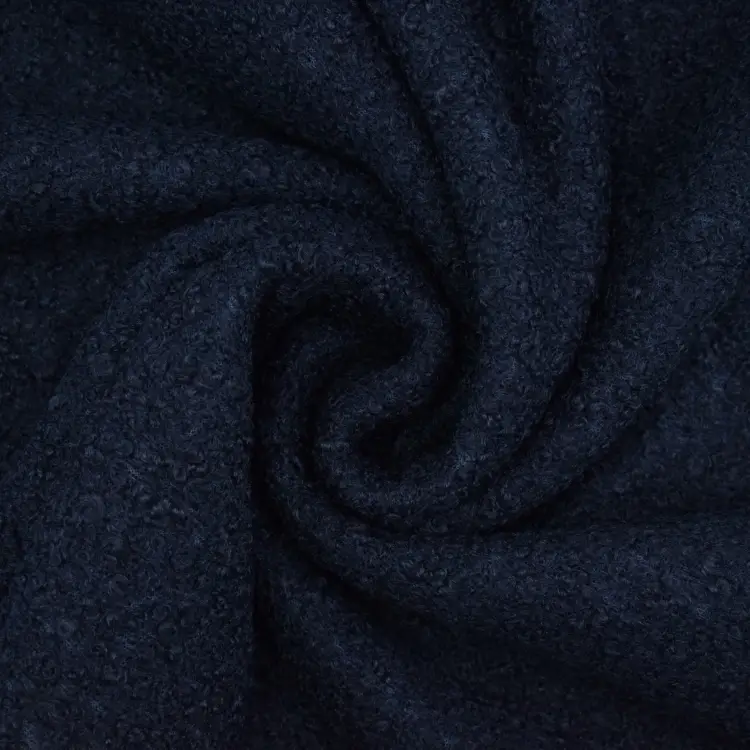 Bouclé uni, marine Bestpreis