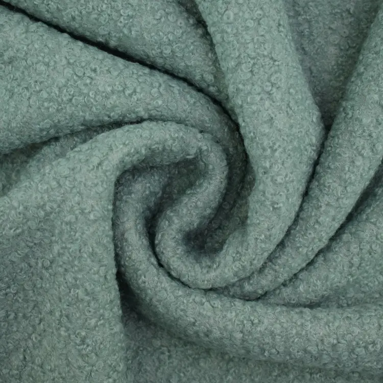 Bouclé uni, altmint Neu
