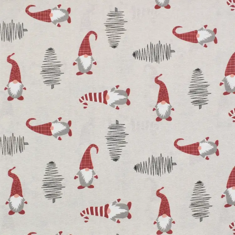 Dekostoff Ottoman Little Gnomes, beige Neue Kollektion