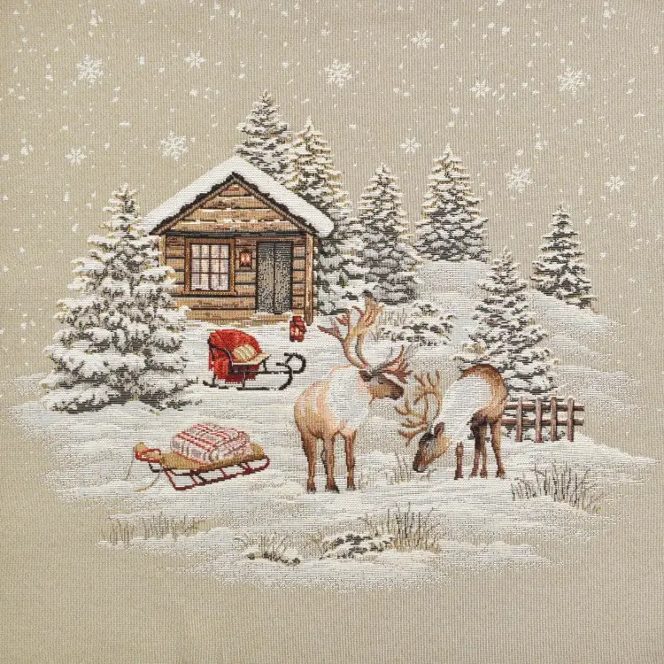 Dekostoff Gobelinstoff Panel Winterwelt, 46 x 46 cm Jetzt Bestellen