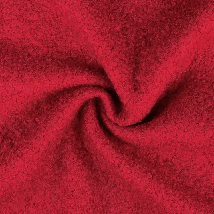 Woll Bouclé, rot Billig