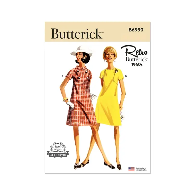 Schnittmuster Butterick One-Piece Kleid 6990 Gr. 44-52 Super-Preis