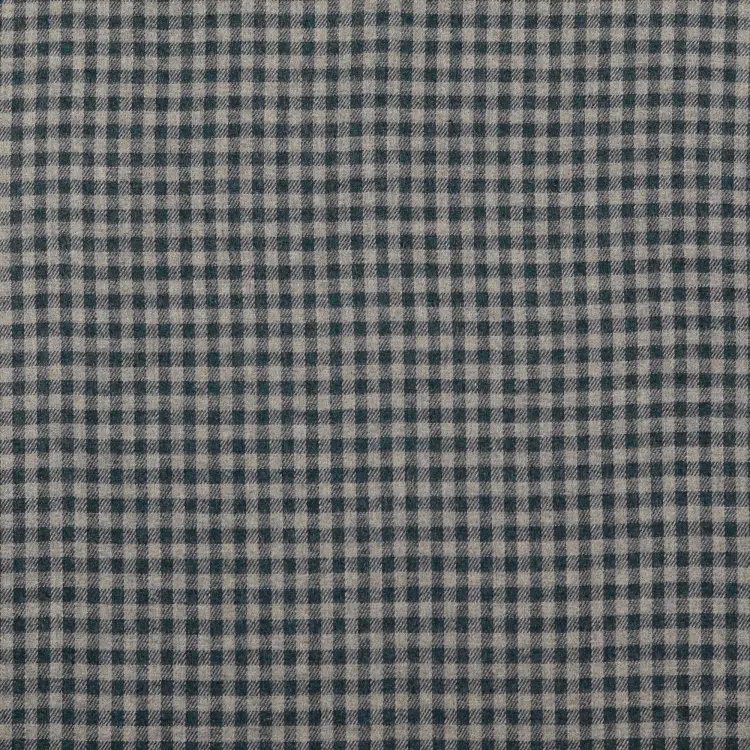 Baumwoll Flanell Small Checks, jeansblau Saisonangebot