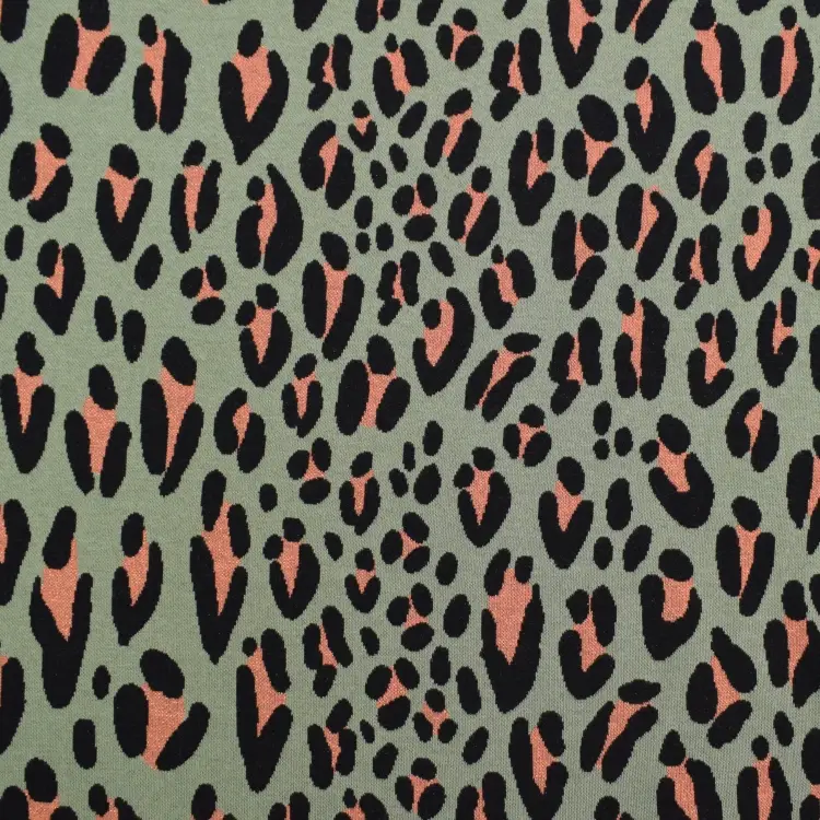 Aktuell Jacquard Jersey Albstoffe Hamburger Liebe Magical Shimmer Safari, blassgrün