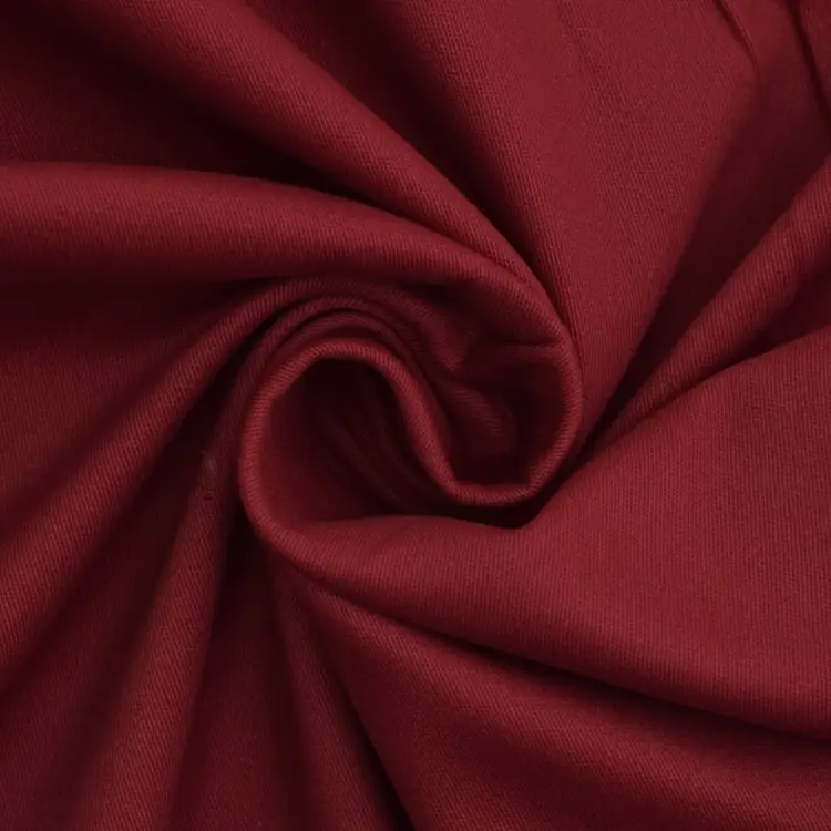 Stretch Baumwoll Twill Peach Touch, dunkelrot Günstig