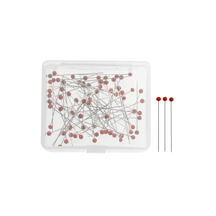 Glaskopfstecknadeln rot 5 g Top-Preis