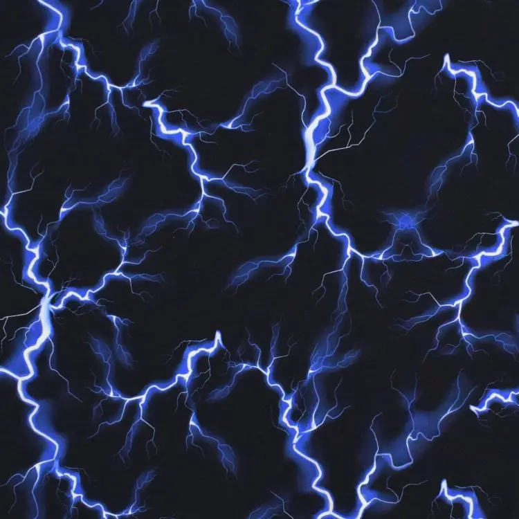 French Terry Lightning, schwarz Ausverkauf