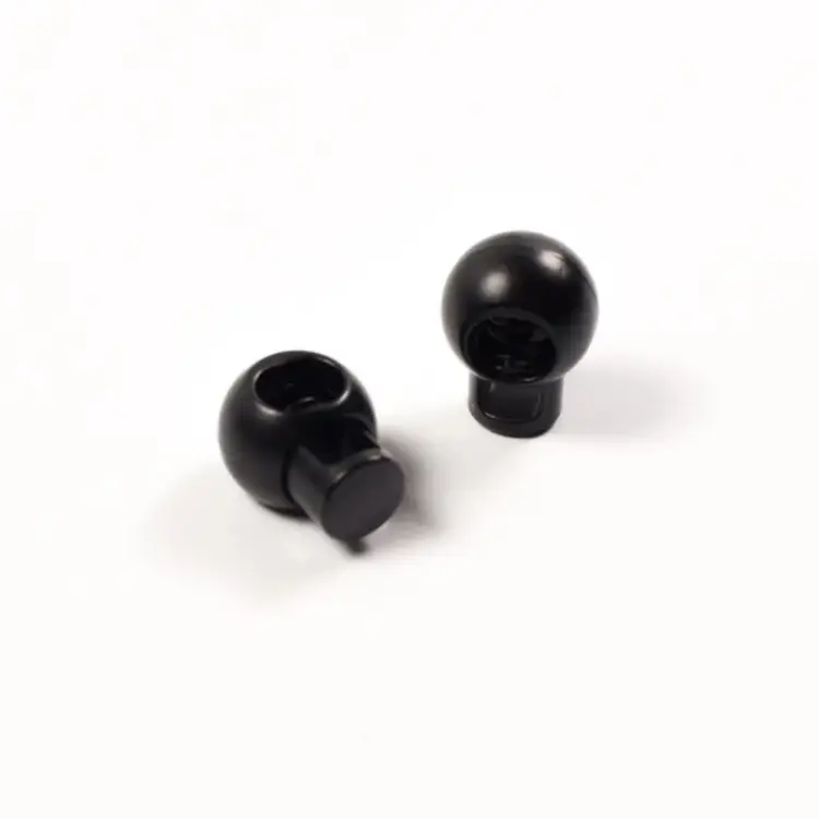 Preisreduziert Metall Kordelstopper, schwarz