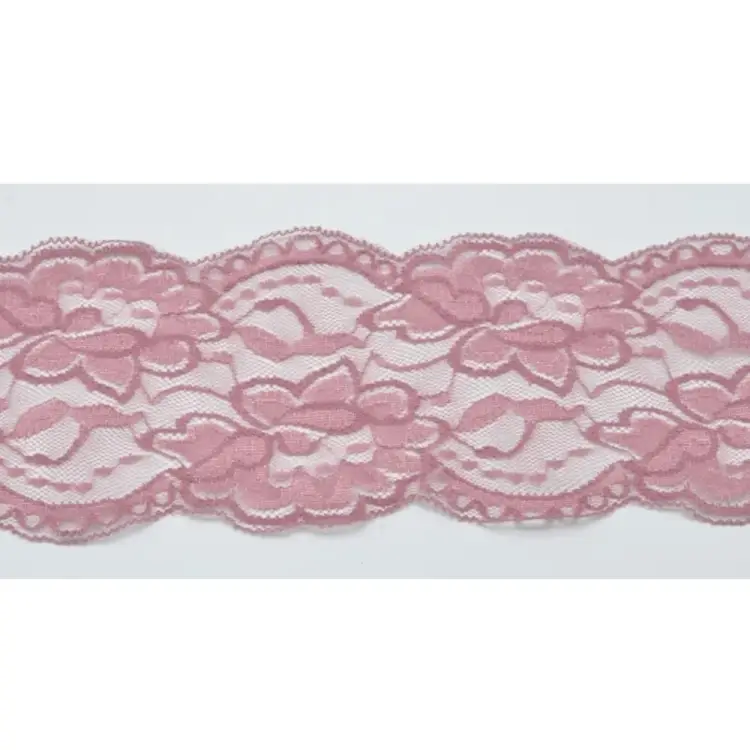 Elastische Spitze, altrosa 10 cm Top-Preis