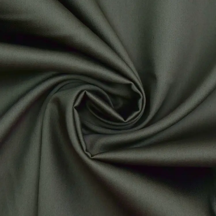 Schnäppchen Baumwollsatin Uni, khaki