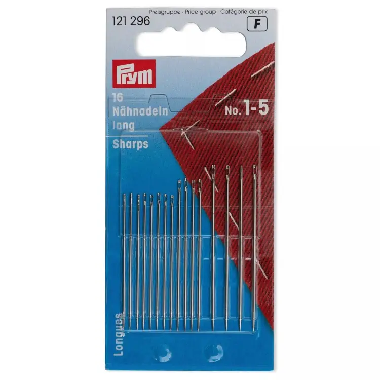 Knallerangebot Prym 16 Nähnadeln lang Nr. 1-5 sortiert