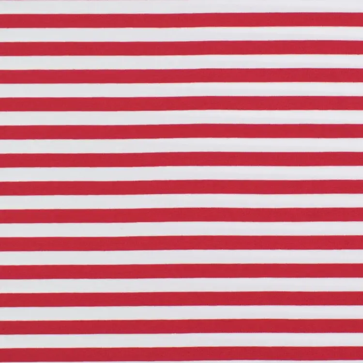 French Terry Stripes, rot Highlight