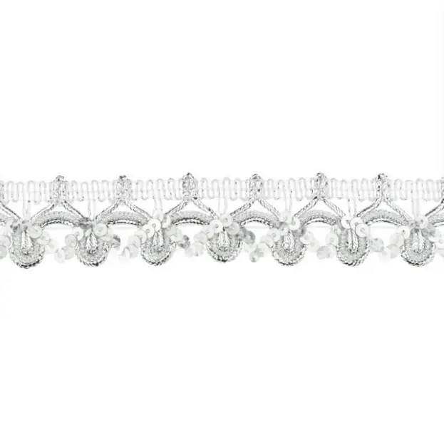 Band Glitzer silber Breite: 2,5cm Knallerangebot