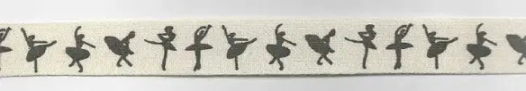 Baumwollband Ballerina Breite: 1,5cm Preiswert